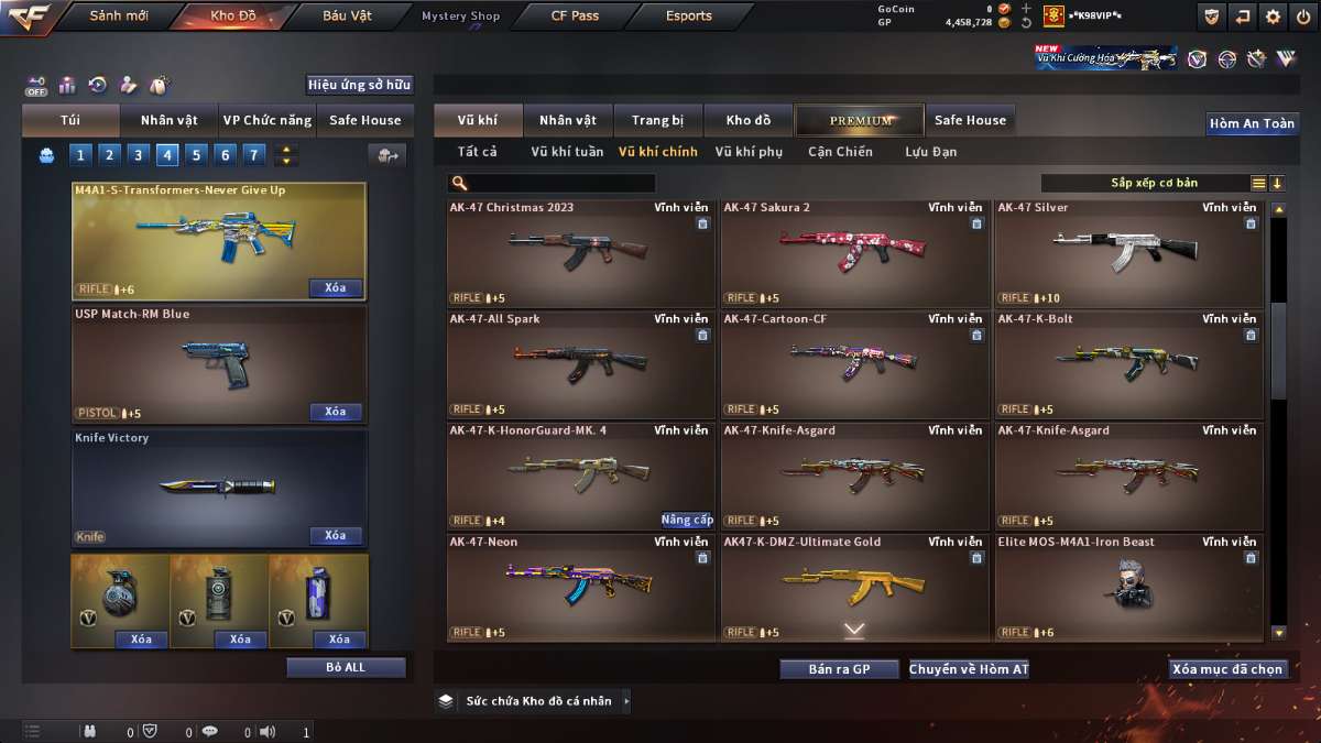 shop acc cf uy tin gia re